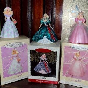 6 Barbie ornaments